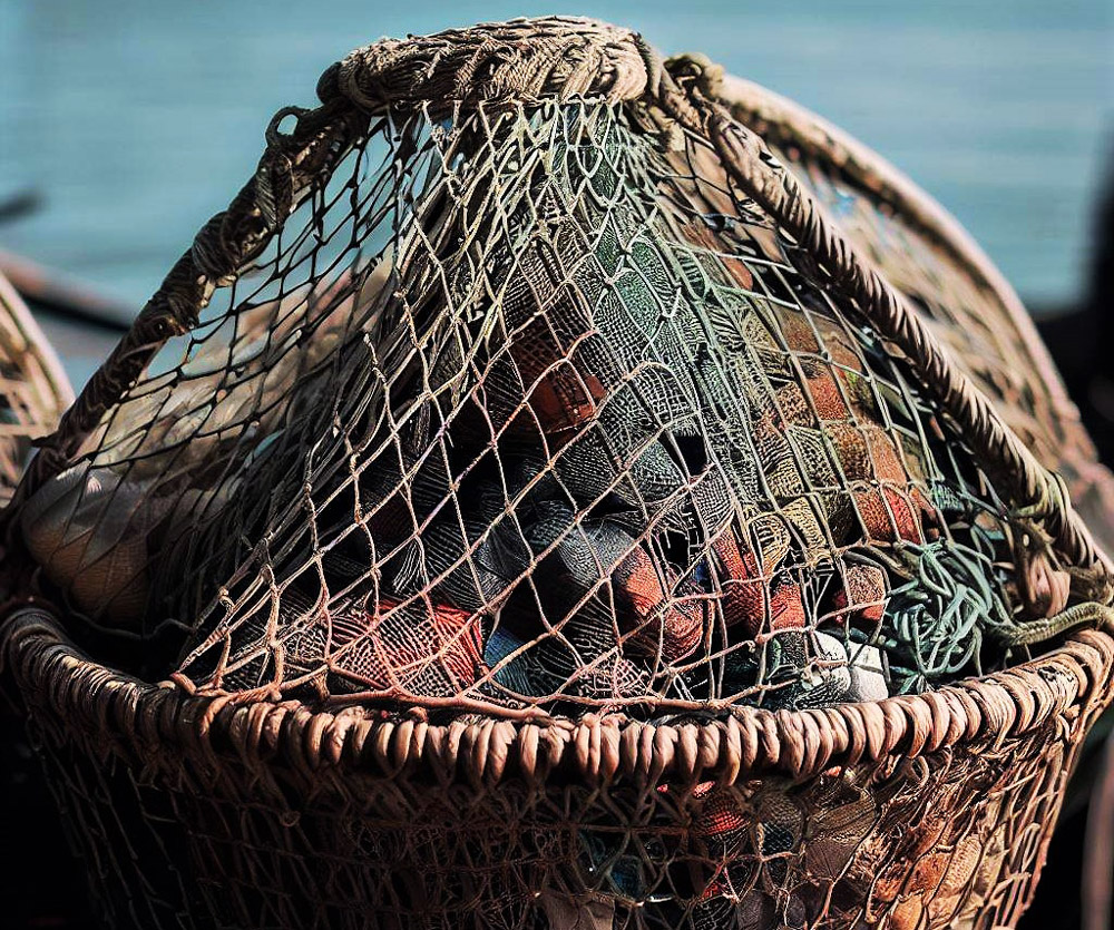 OperSeven Metal Rustproof Fish Basket, Collapsible Fshing Net