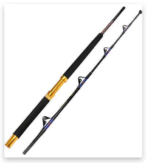 Fiblink Sea Bass Fishing Rod 2-Piece Medium Heavy Spinning Rod
