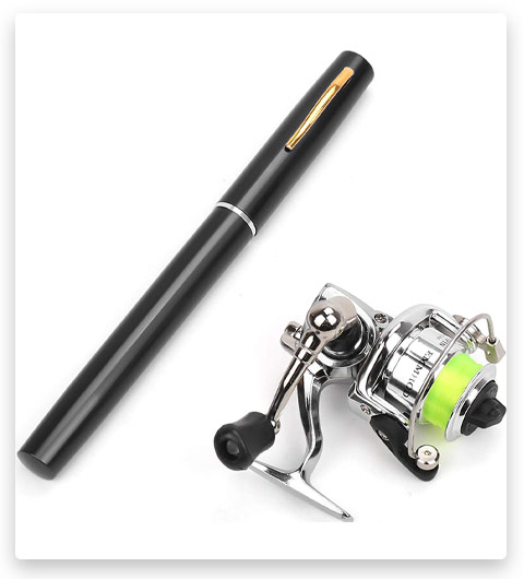 MultiOutools Mini Pocket Fishing Pole Telescopic Fishing Rod
