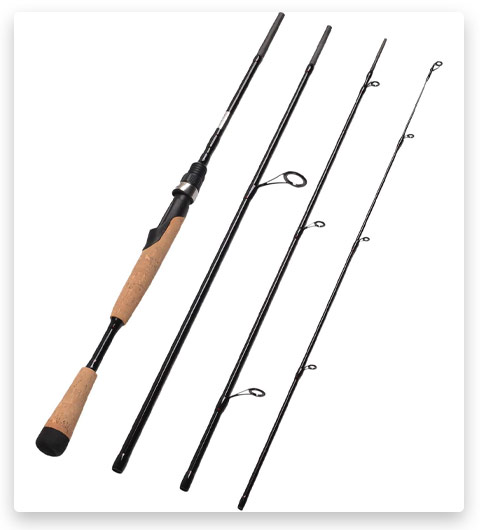 Fiblink 4 Pieces Travel Spinning Rod