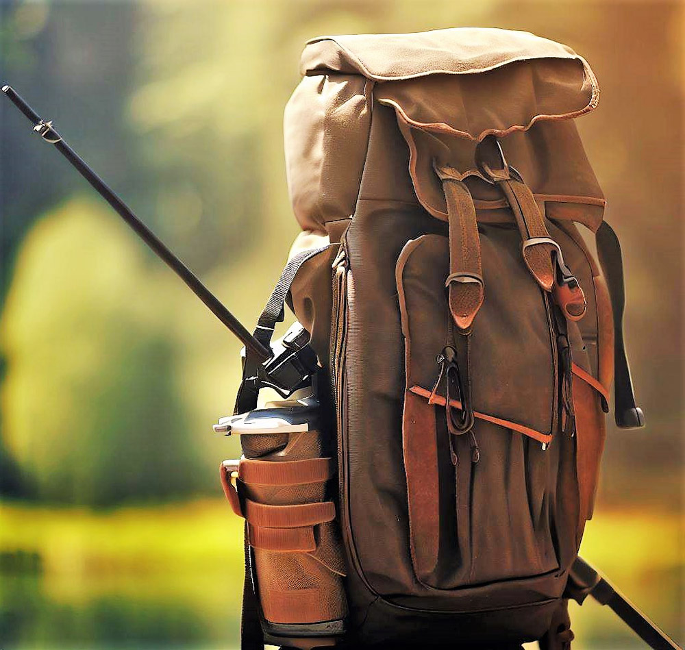 Rodeel Large Storage Backpack Fishing Hiking Tackle Backpack, Saltwater  Resistant Fishing Bags