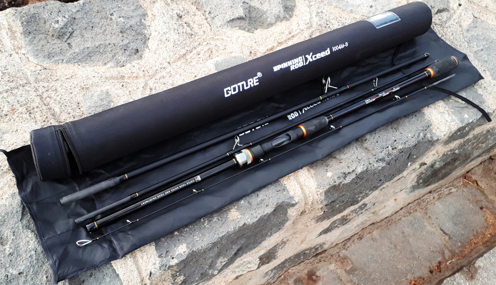 Goture 28” & 32” Carbon Ice Fishing Rods With Two Tips & Rod Bag